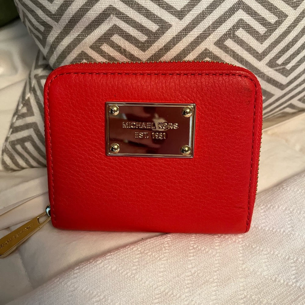 Michael Kors card wallet 4.5” x 4”